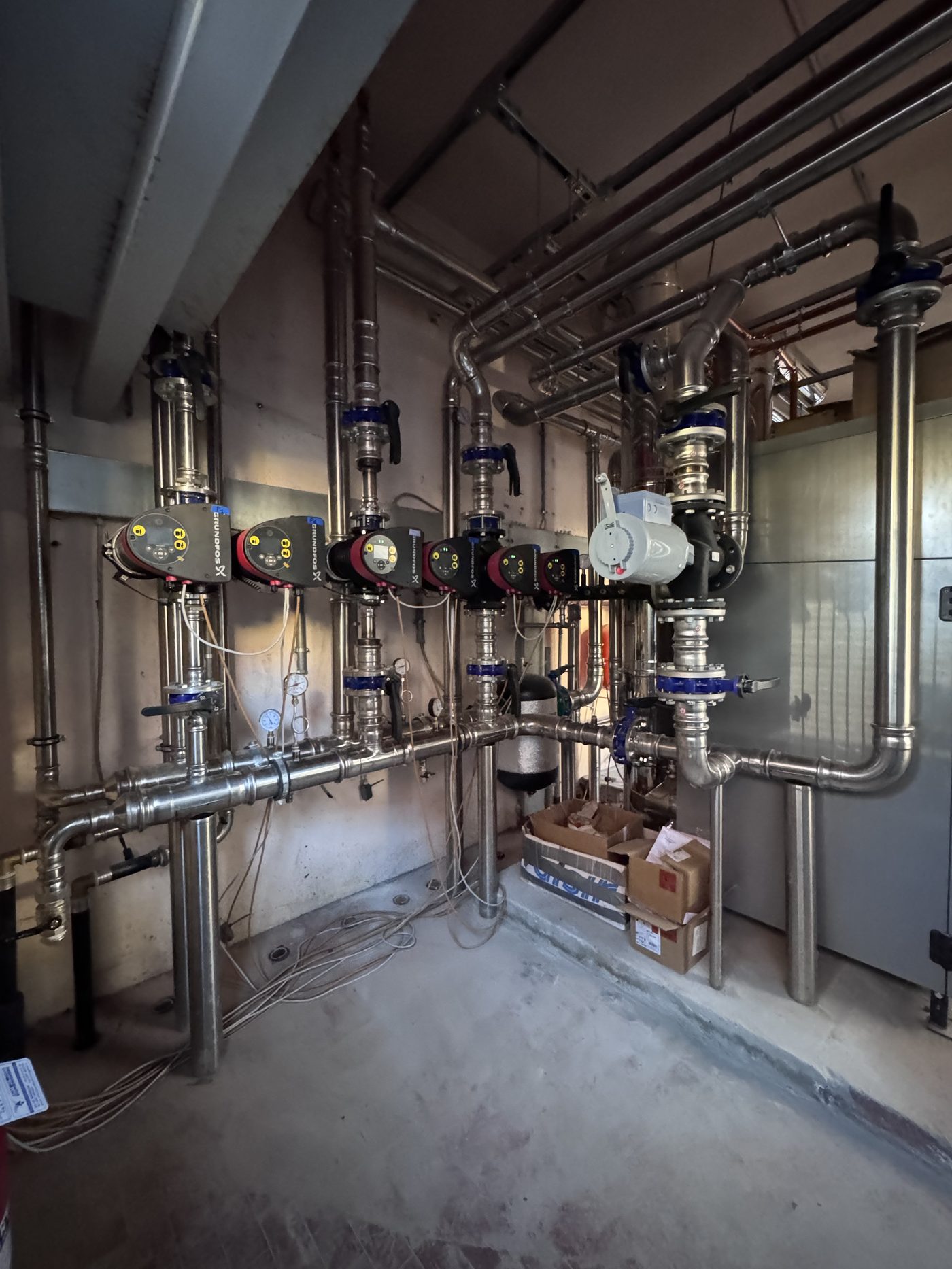 Centrale termica, gruppi di pompaggio